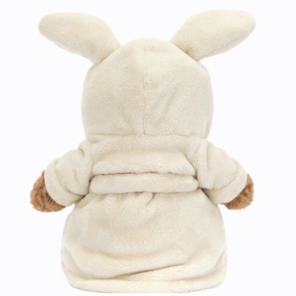 Jellycat Bartholomew Bathrobe Bear 10.2x4.7x3.1" & Plush BNWT Authentic - Picture 2 of 3